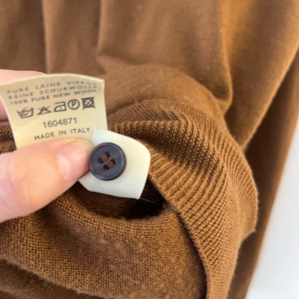 PAL ZILERI Pure New Wool Polo Sweater Top - Picture 14 of 15